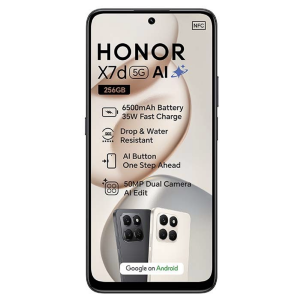HONOR X7d 5G 8GB RAM 256GB Dual SIM Smartphone